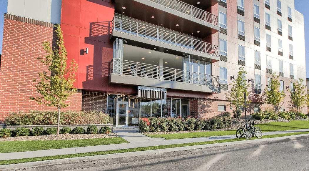 Exterior facade of The Urban